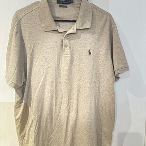 Polo by Ralph Lauren Men's Light Tan Polo Shirt